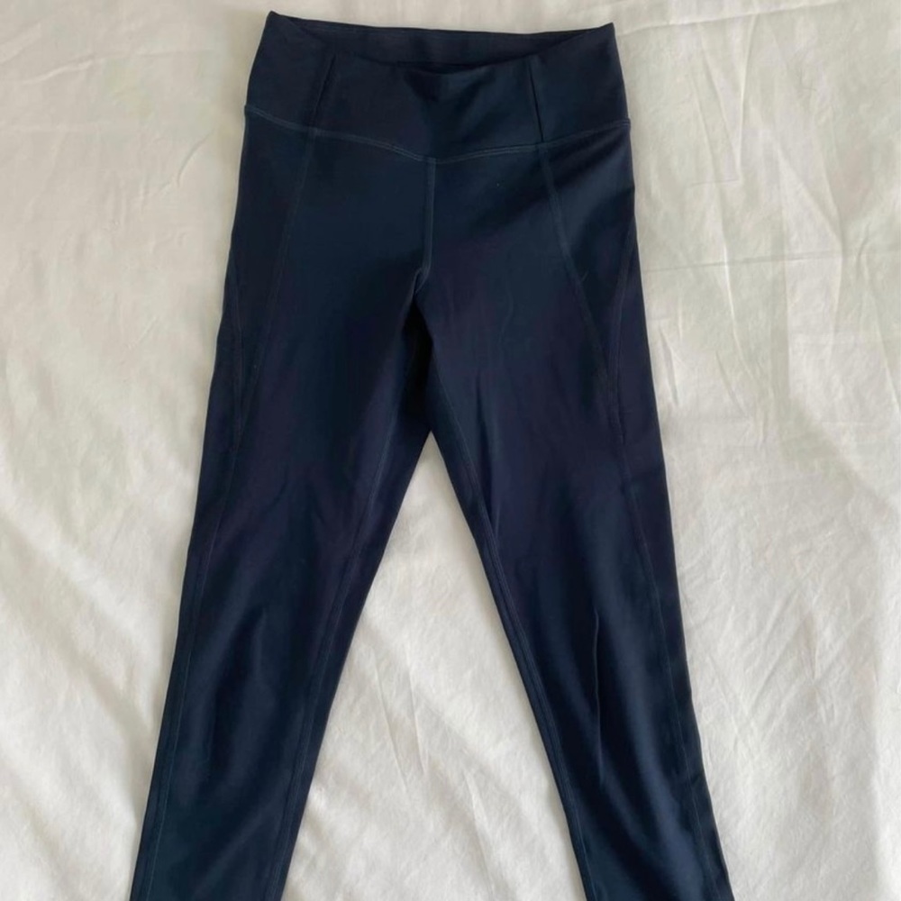Girlfriend Collective Navy 3/4 Leggings